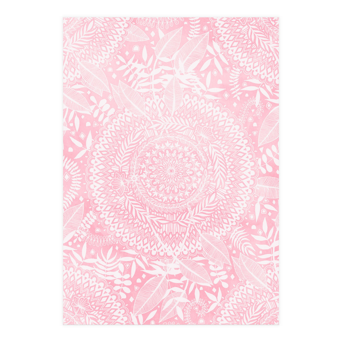 Medallion Pattern in Blush Pink (Print Only)