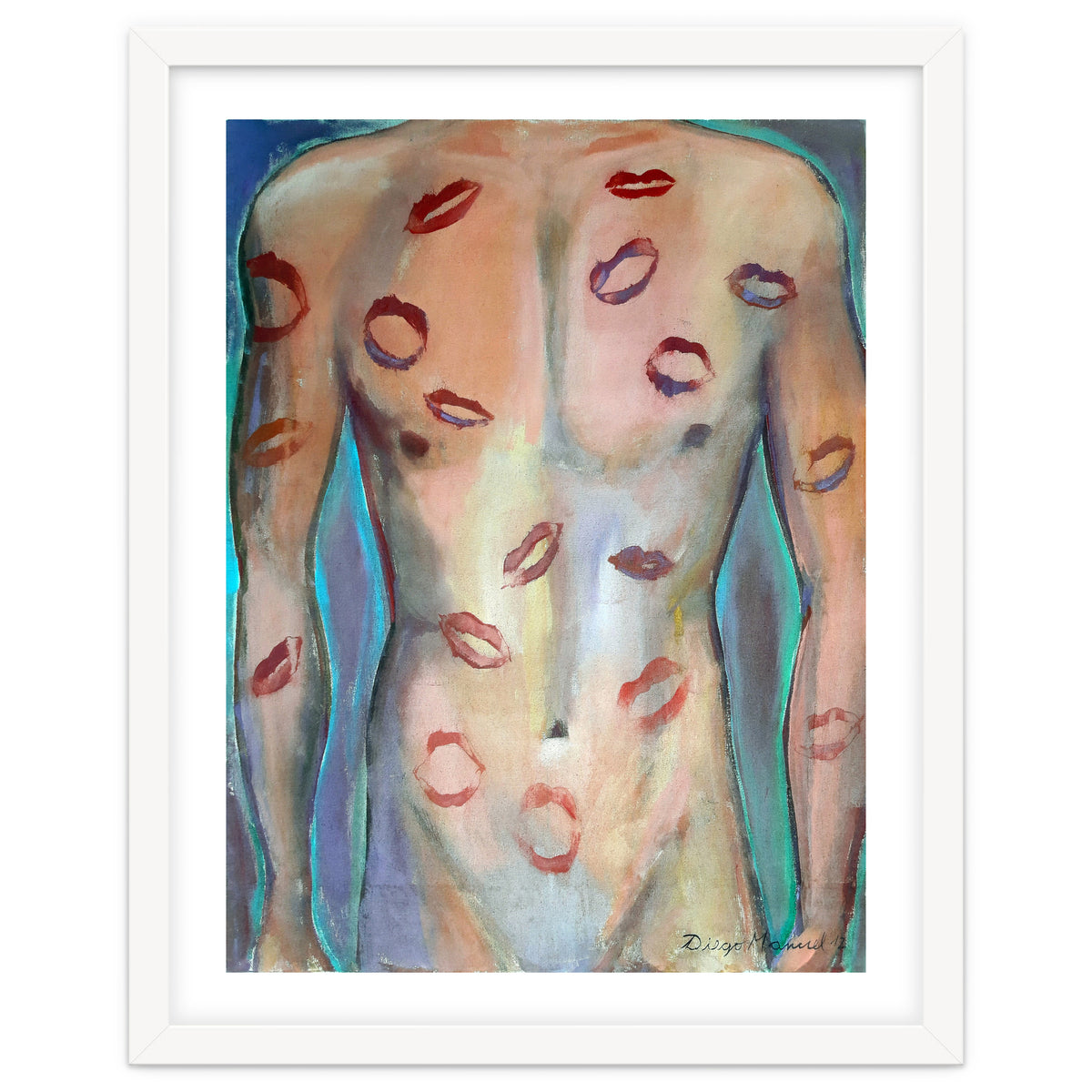 Torso Masculino Con Besos