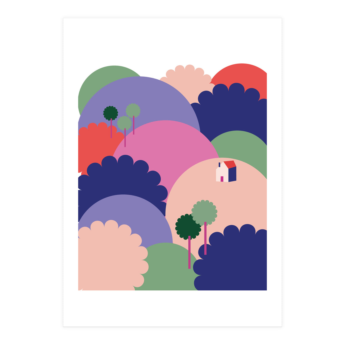 Mediterranean Landscape 1 Rgb  (Print Only)