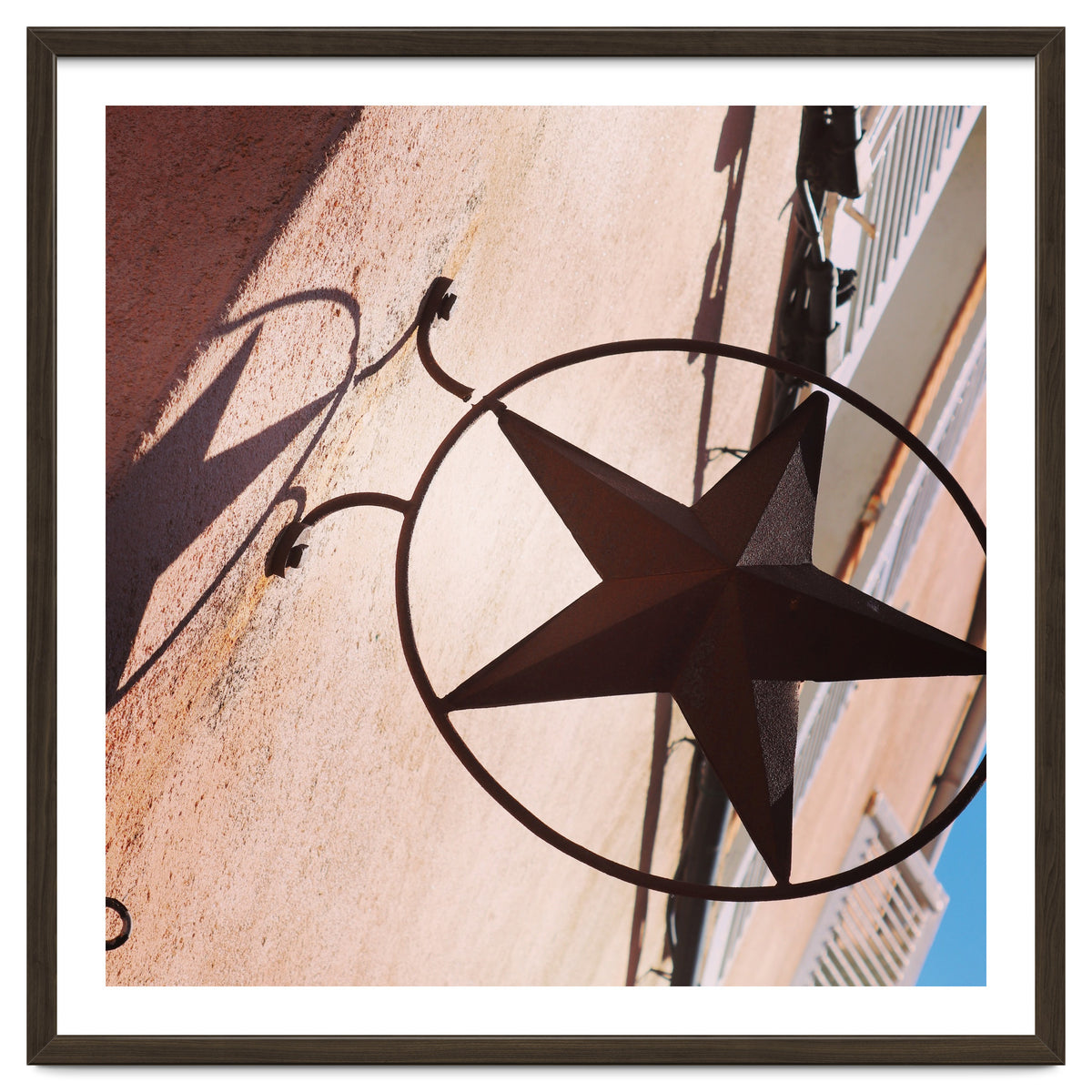 Rusty metal star