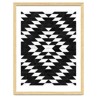 Urban Tribal Pattern No.14 - Aztec - Black Concrete