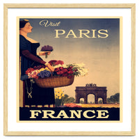 Paris France Travel Poster