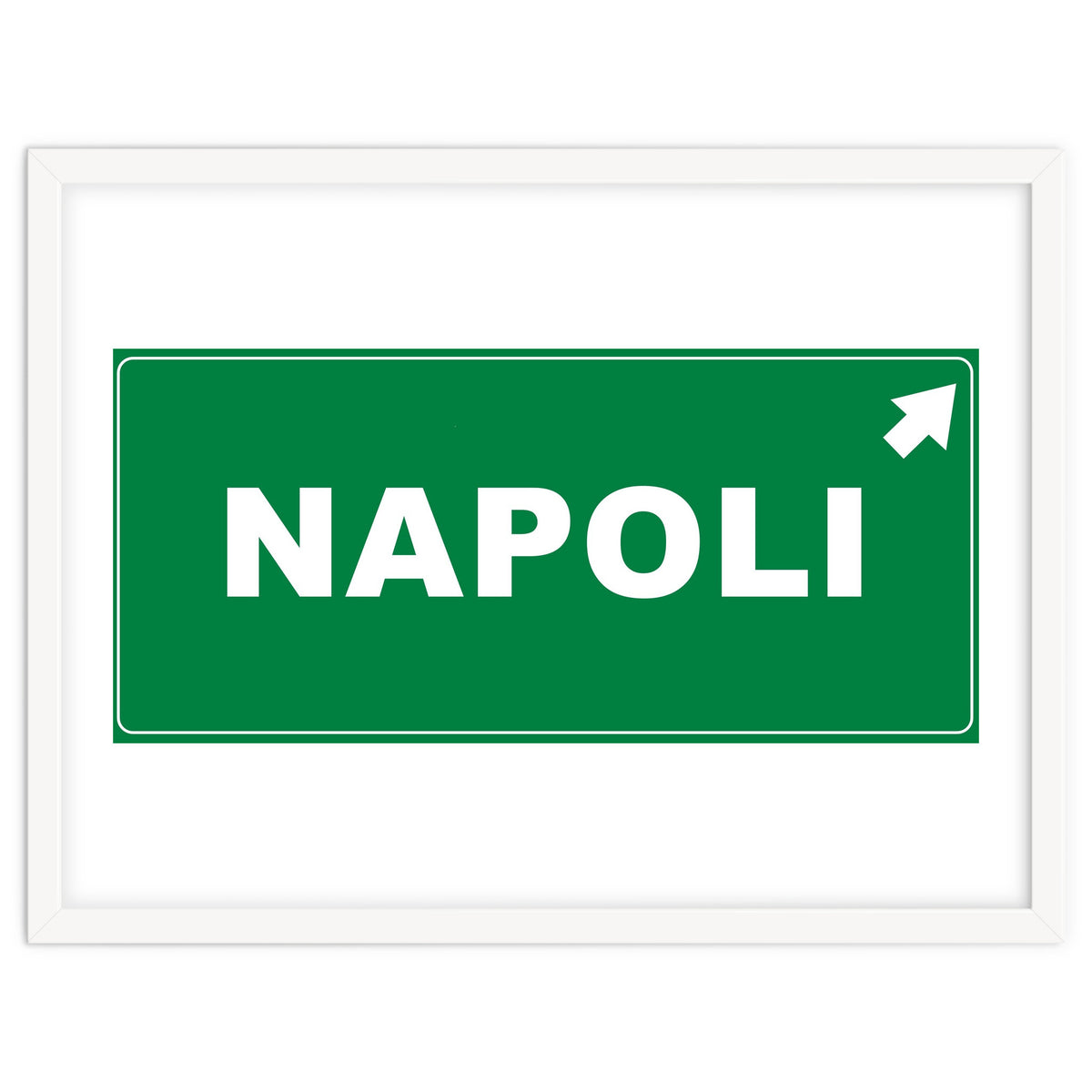 Let`s go to Napoli, Italy! Road sign