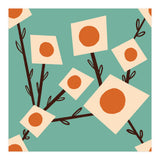 Blue Square Flower Bouquet (Print Only) thumbnail