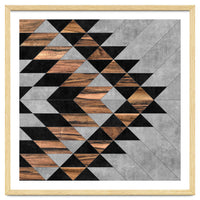 Urban Tribal Pattern No.10 - Concrete and Wood