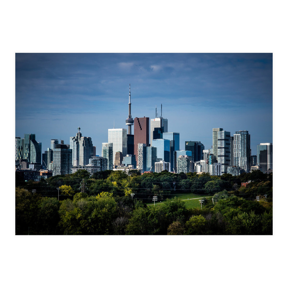 Toronto Skyline From Riverdale Park No 5 Color Version (Print Only)