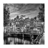 AMSTERDAM Idyllic impression from Singel | Monochrome (Print Only) thumbnail
