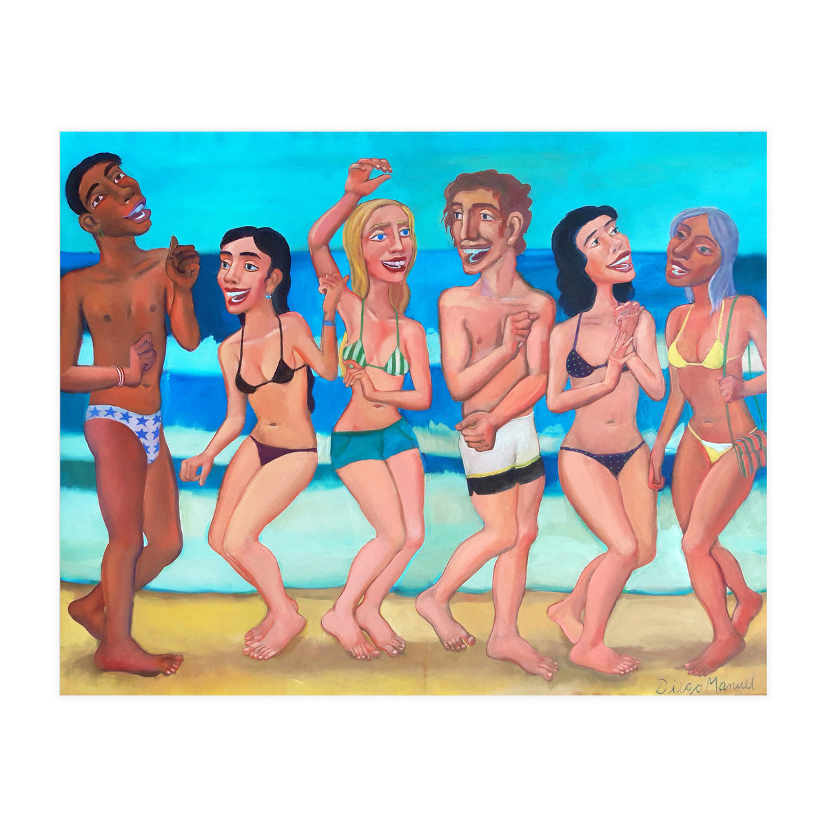 Fiesta En La Playa 4 (Print Only)