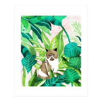 Tropical Glam Cat (Print Only)