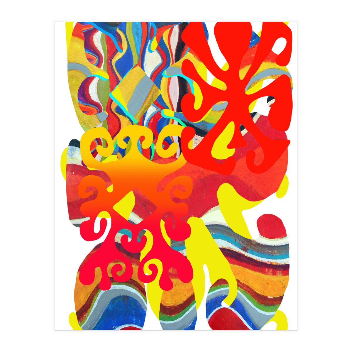 Pop Abstract Asimetrico 3 Copia (Print Only)