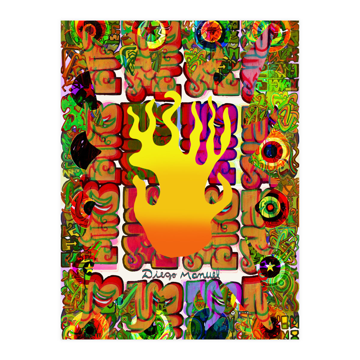 Fuego Y Graffiti 4 (Print Only)