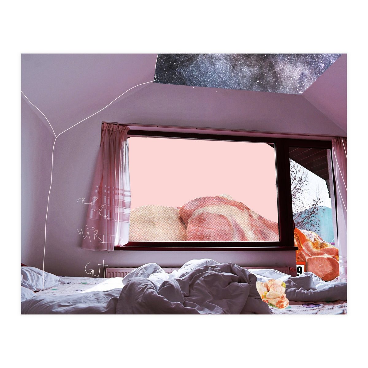 Meat Holiday Blues Zone Ticket In Pink (Print Only)