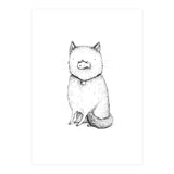 Kitty with a Fish Cracker (Print Only) thumbnail