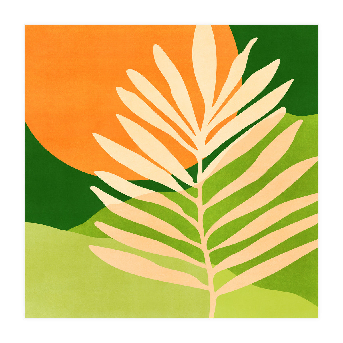 Sunny Palm Frond (Print Only)