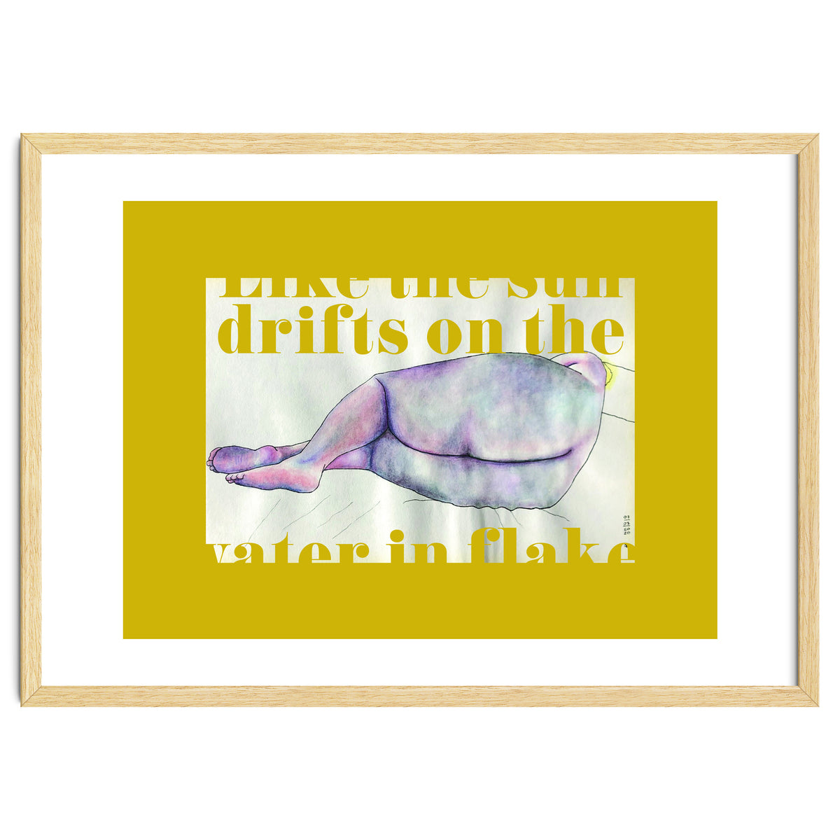 Like The Sun Drifts On The Water In Flakes