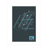 Detroit Airport Layout (Print Only) thumbnail