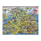 Illustrated Map Of The United Kingdom (Print Only) thumbnail