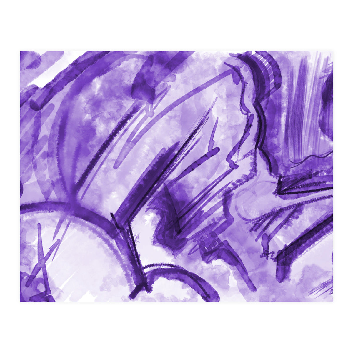 Purple And Purple (Print Only)