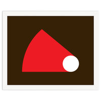 Geometric Shapes No. 51 - red & brown