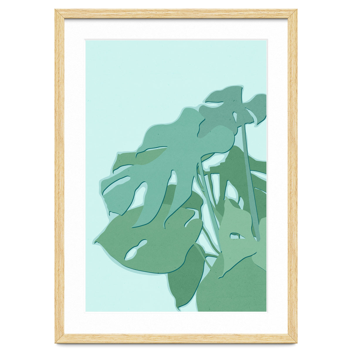 Minimal Monstera Leaves - Greener Eden