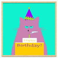 Birthday Lilac Cat