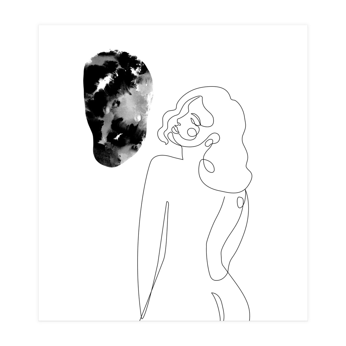 Woman in one line (Print Only)