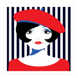 Retro French Young Woman  (Print Only) thumbnail