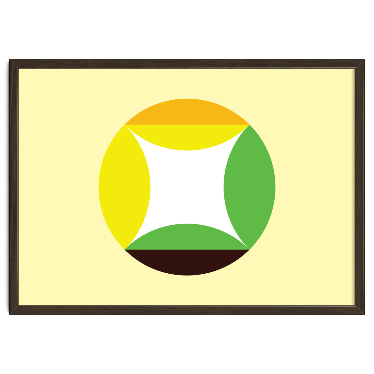 Geometric Shapes No. 21 - yellow, green & orange