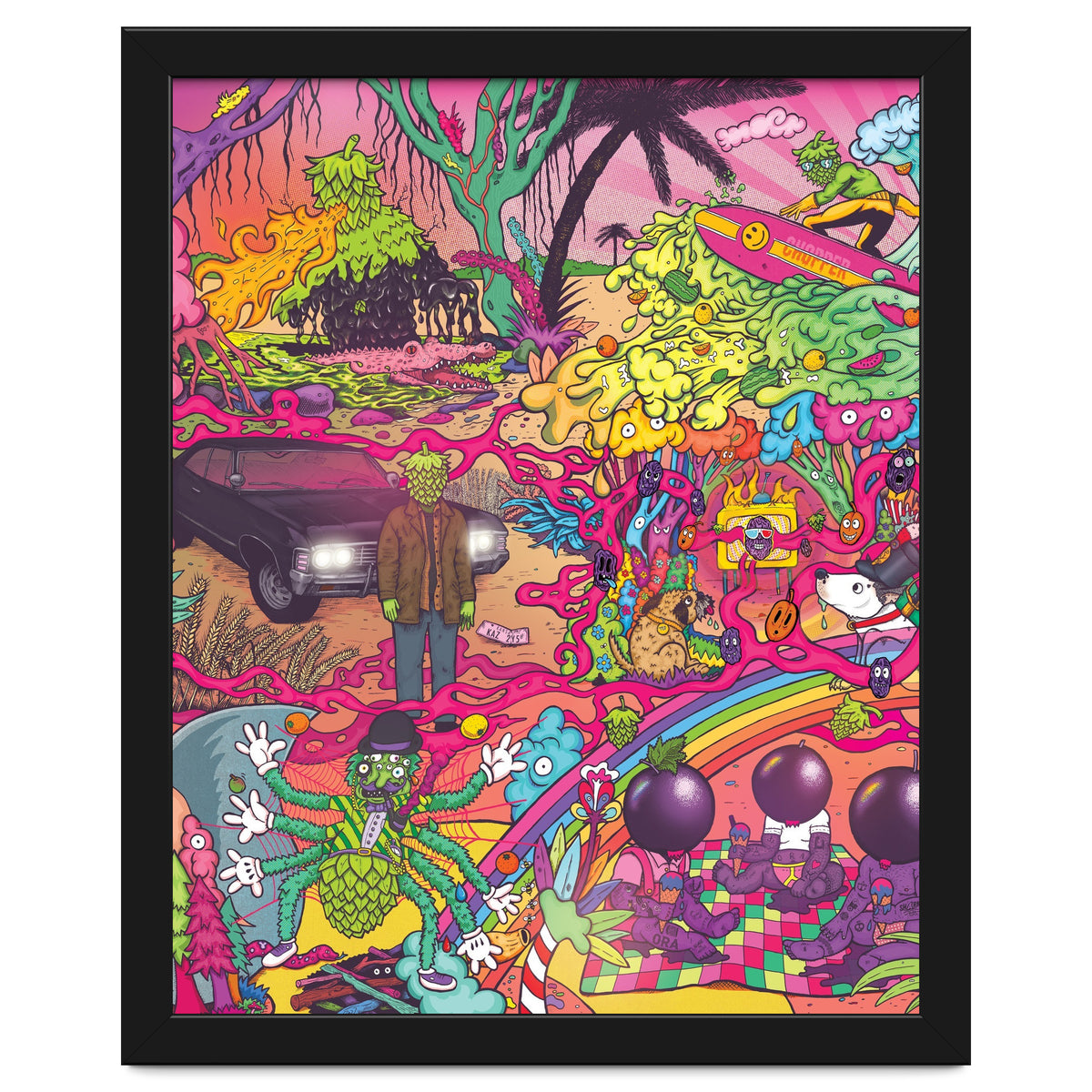 ABBEYDALE BREWERY COLLAB SERIES #2 FULL ILLUSTRATION - THORNBRIDGE, WILDE CHILD, RIDGESIDE, TORRSIDE, BOX SOCIAL, ORA BREWING