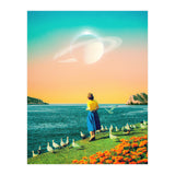 Woman With Birds  (Print Only) thumbnail
