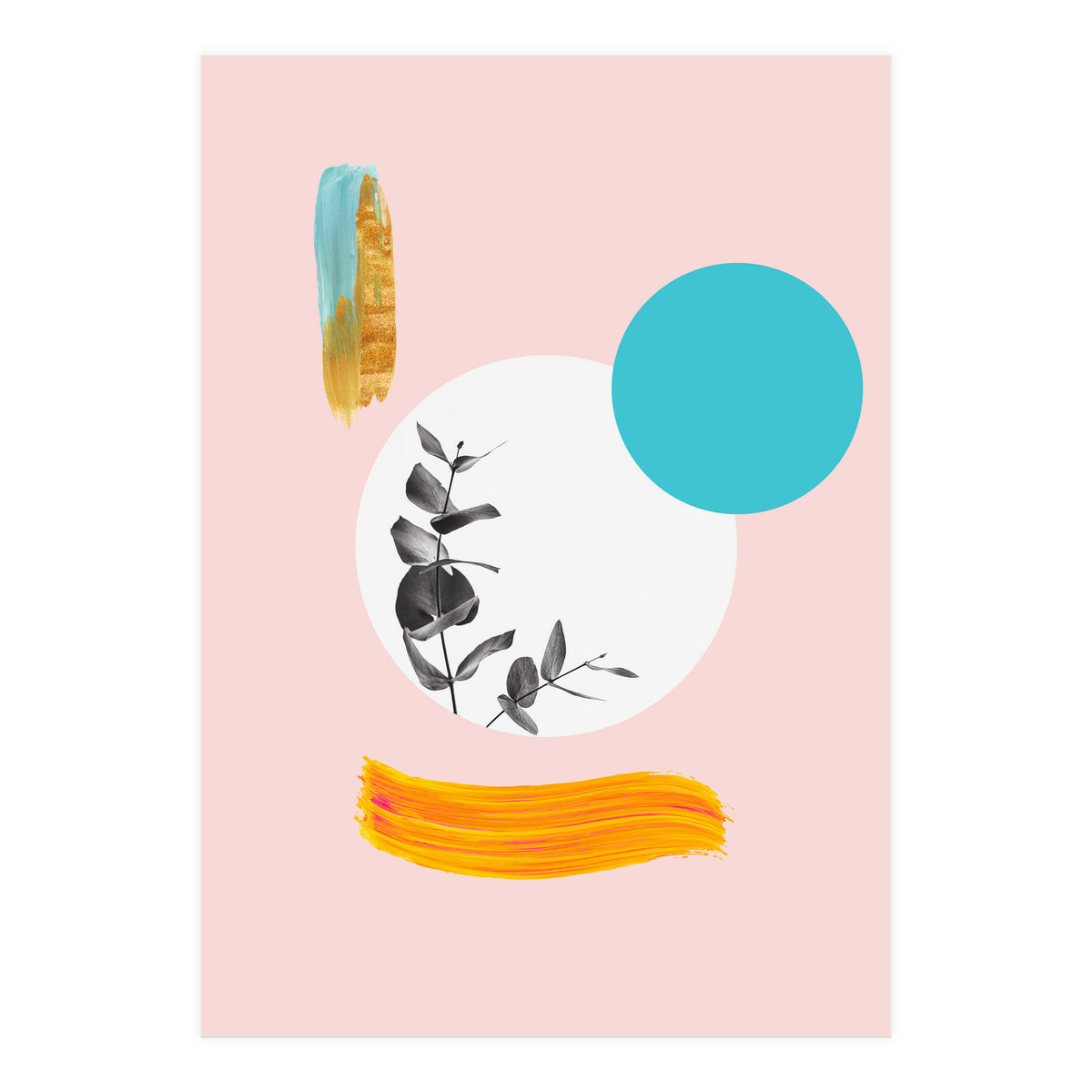 Modern Abstract Leaves (Print Only)