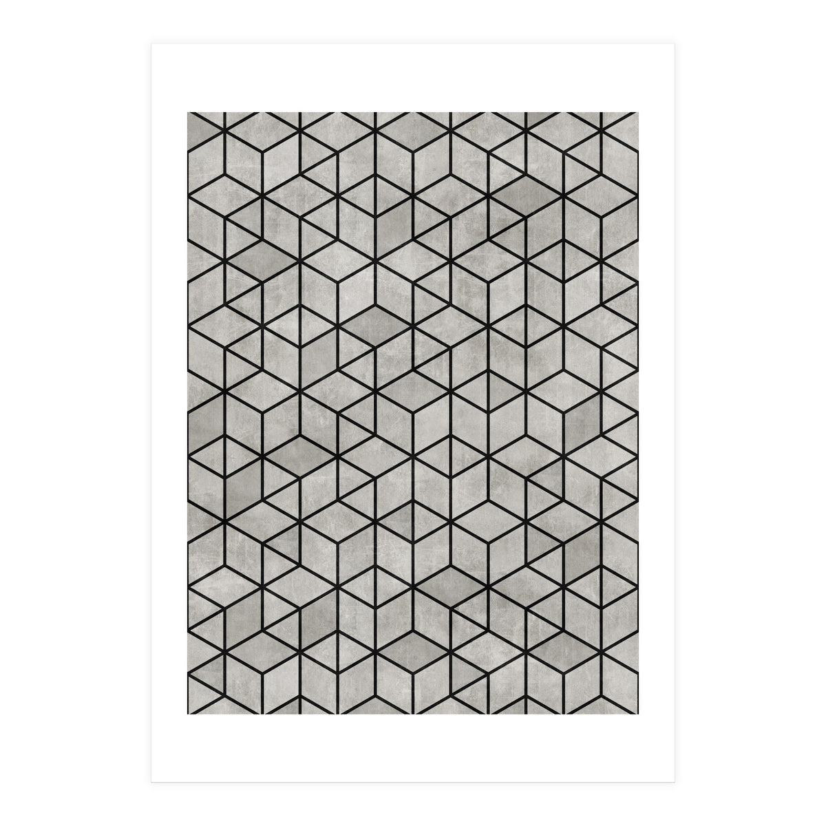 Random Concrete Cubes (Print Only)