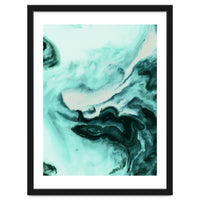 Abstract marbling mint