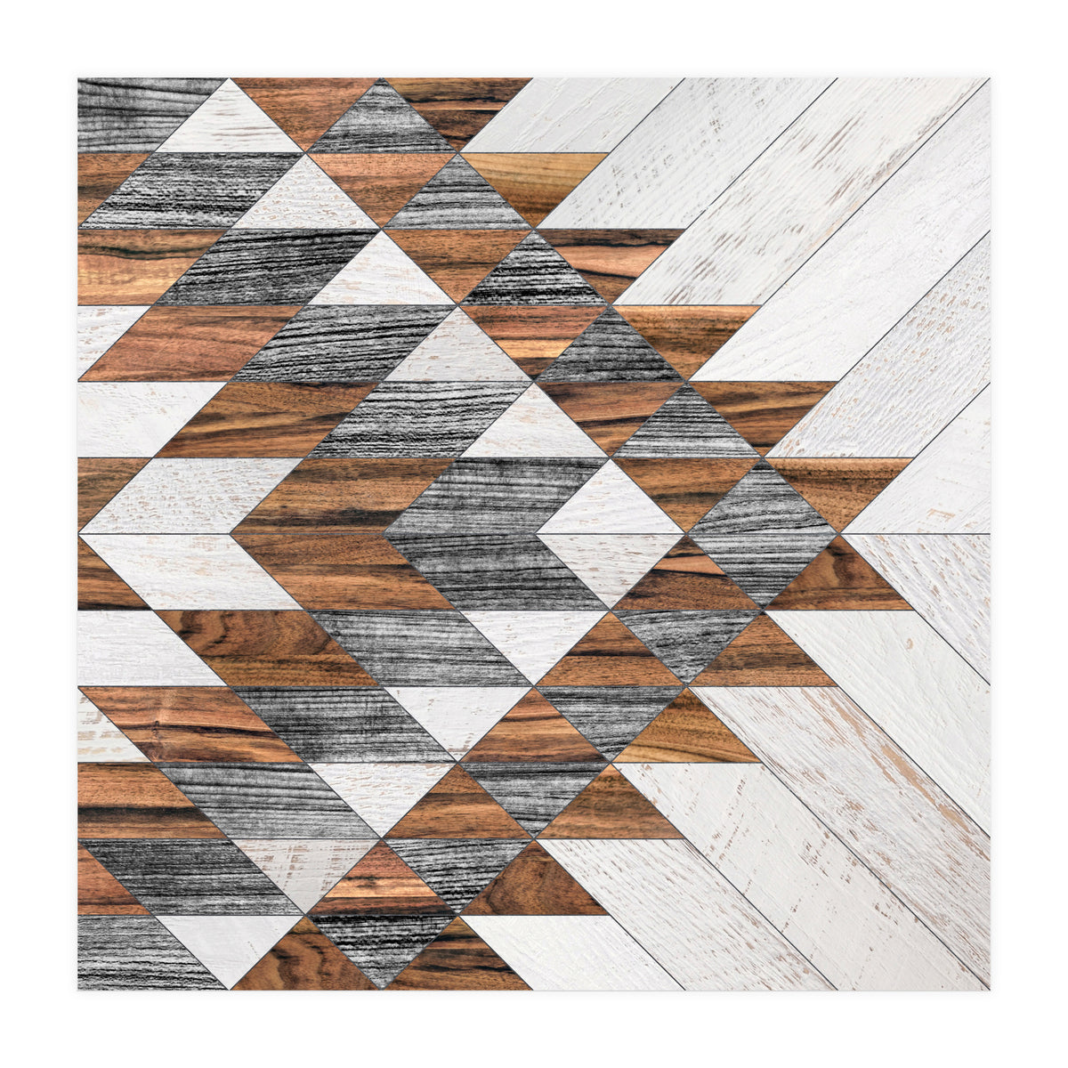 Urban Tribal Pattern No.12 - Aztec - Wood (Print Only)