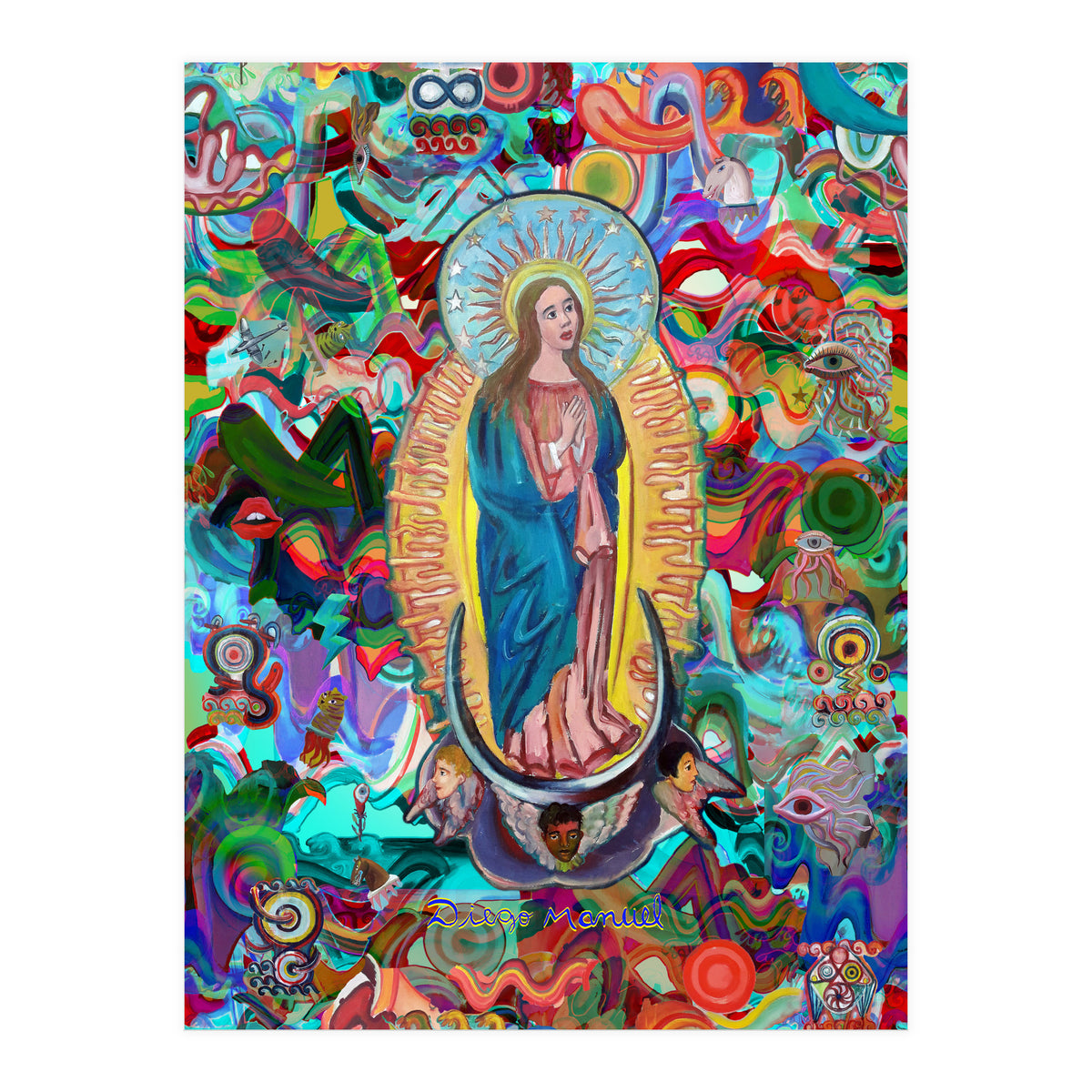 Virgen Y Graffiti 24 (Print Only)