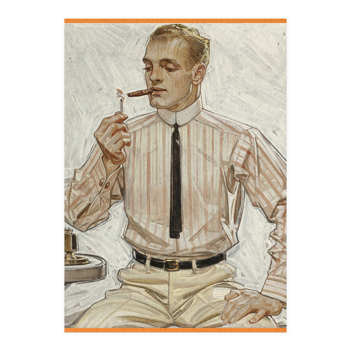 Collier's (ft. Smoking a Cigarette) Advertisement (Print Only)