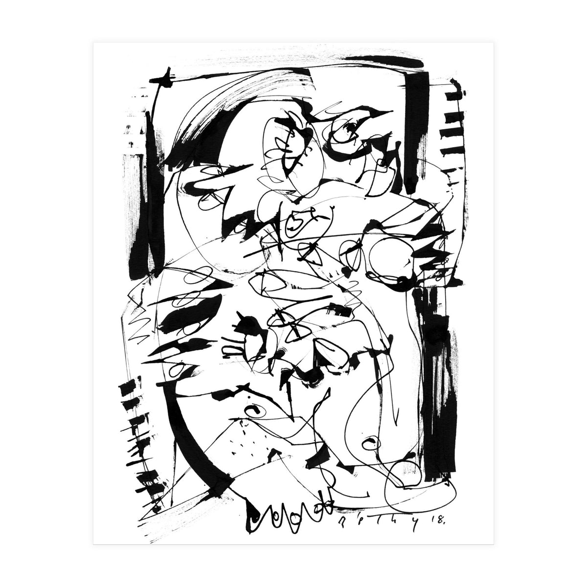 Ups and Downs - b&w (Print Only)