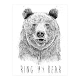 Ring My Bear (bw) (Print Only) thumbnail