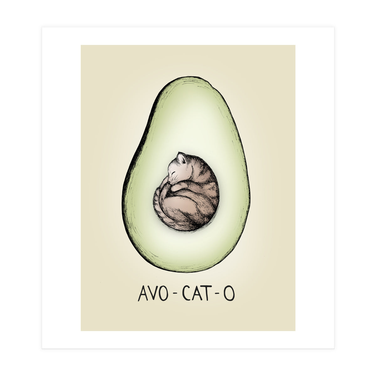 Avo-cat-o (Print Only)