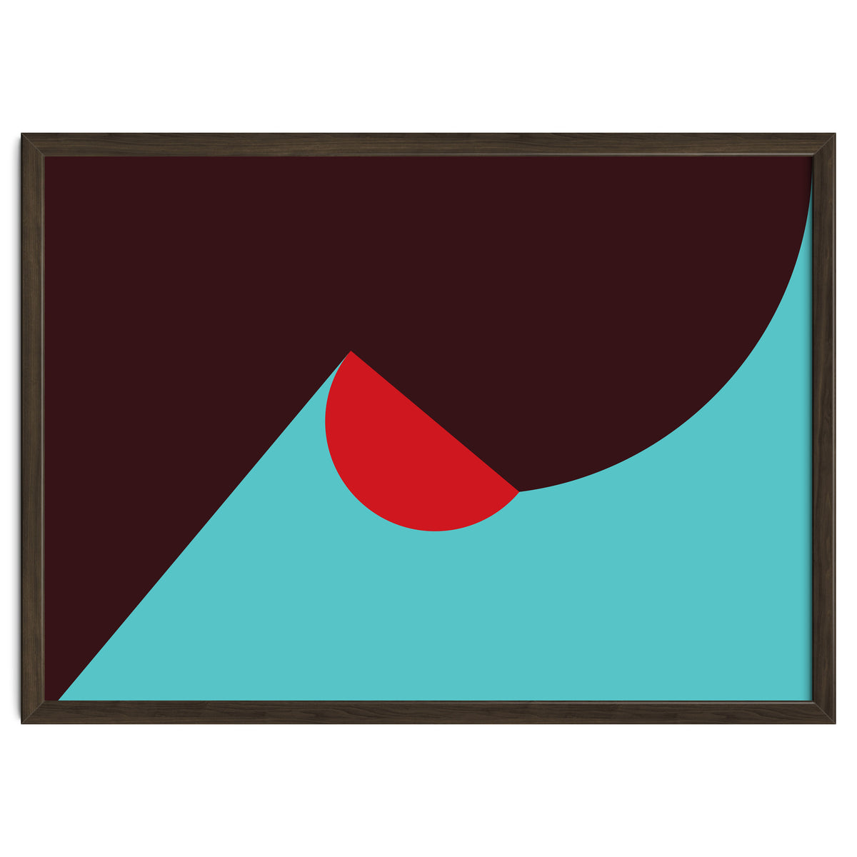 Geometric Shapes No. 8 - blue, purple & red