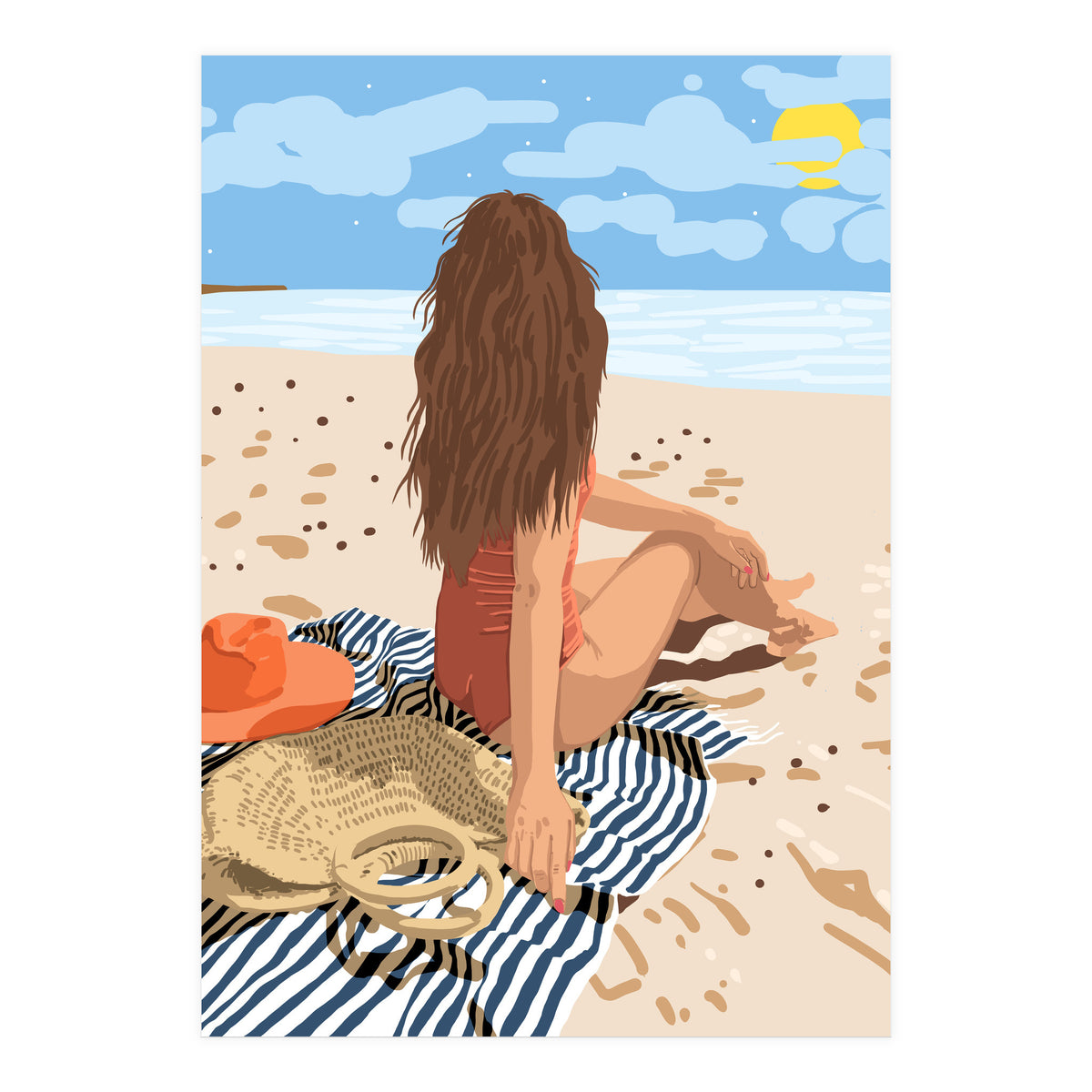 The Art Of Life Is To Live In The Moment (Print Only)