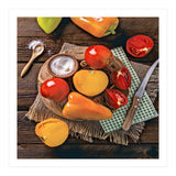 Bell peppers and tomatoes (Print Only) thumbnail
