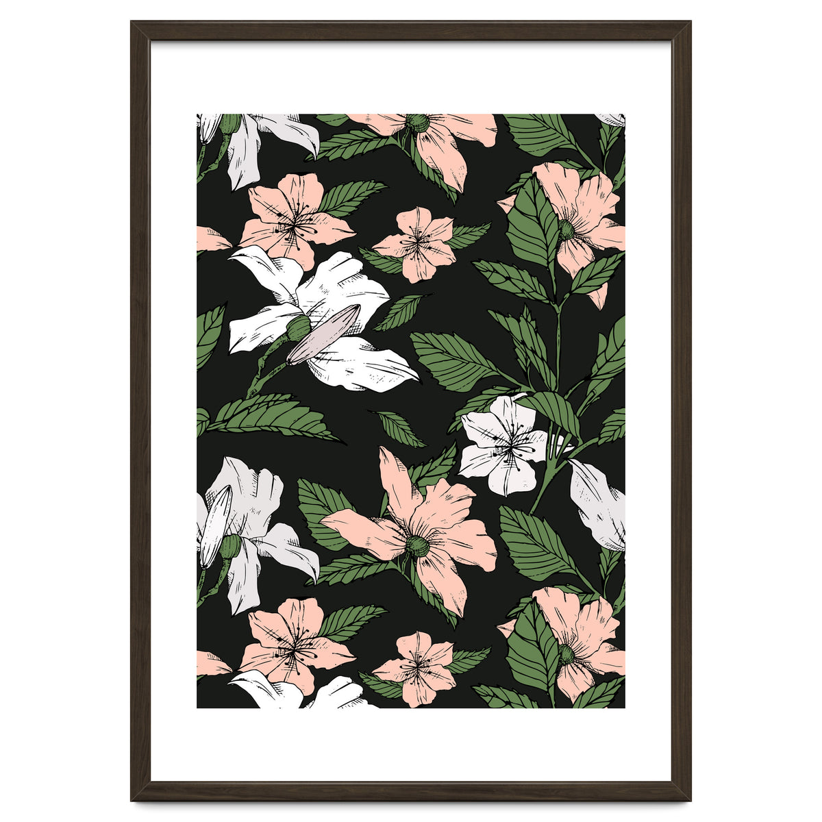 Flowers in the tropical night