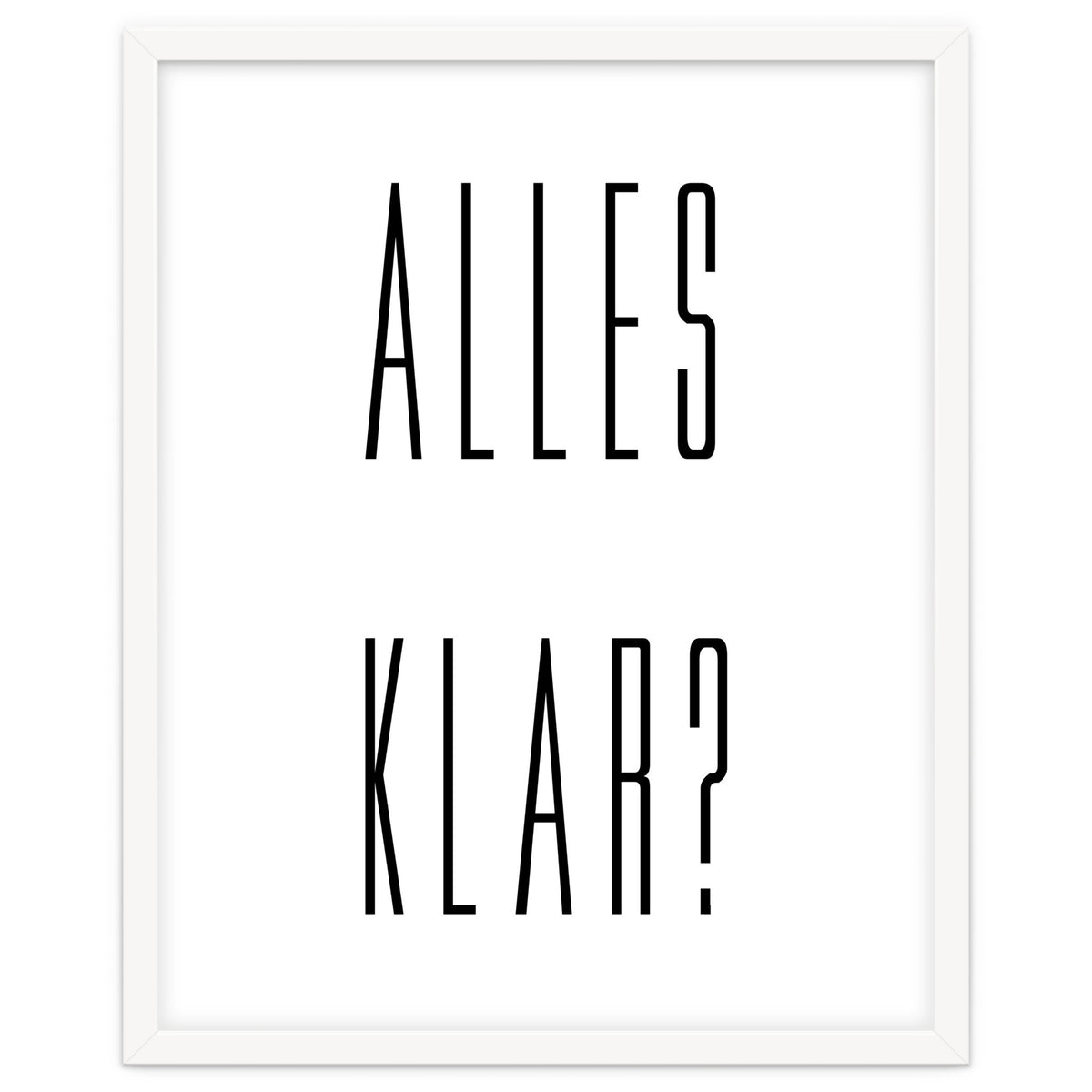 Alles Klar - German vocabulary!