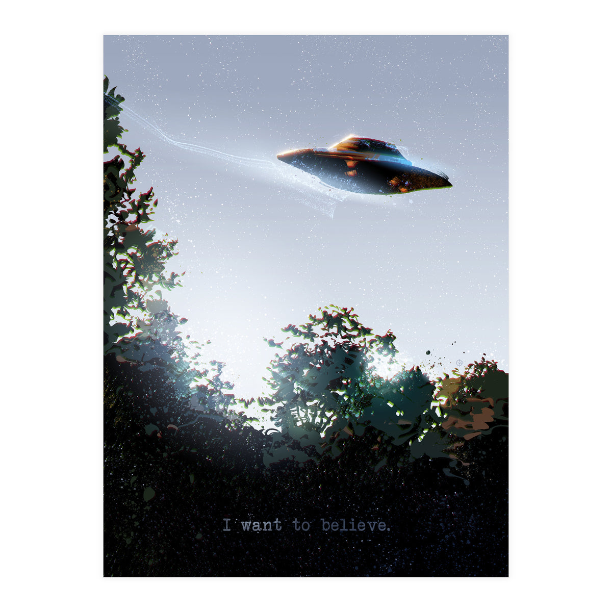 I Want To Believe Displate (Print Only)