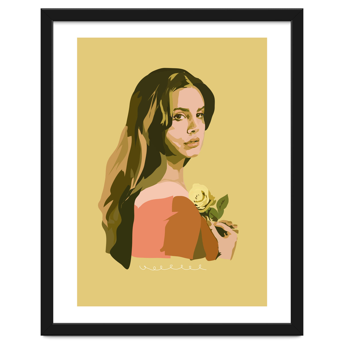 Lana Del Rey With Rose