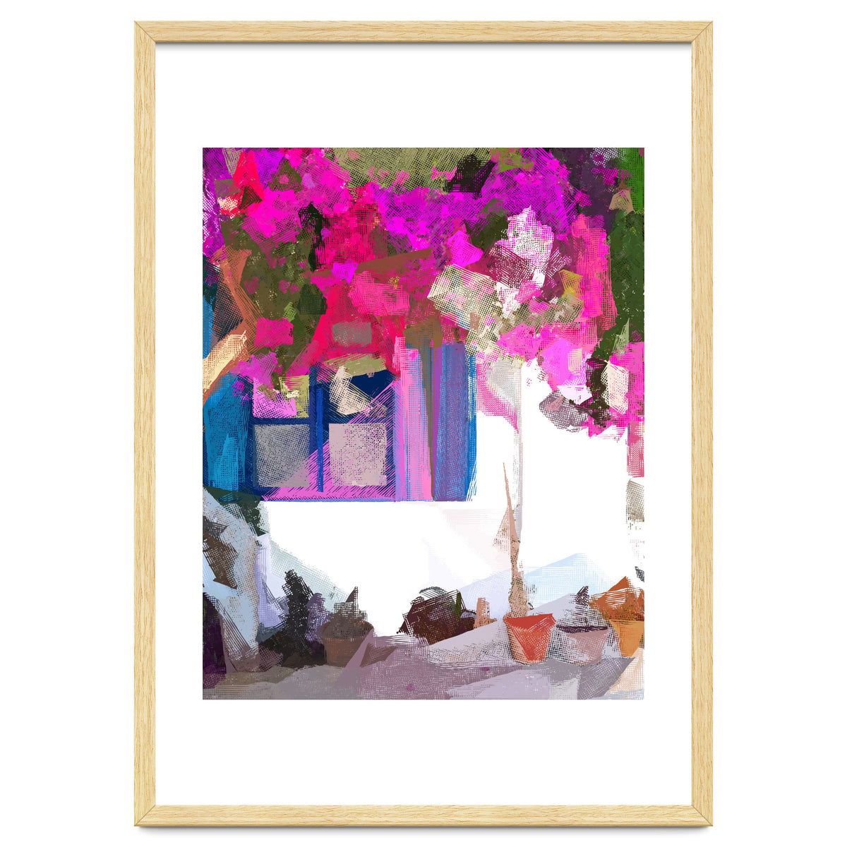 Blossom Is Just Around The Corner, Bougainvillea Tropical Greece Architecture, Botanical SummerTravel Bohemian