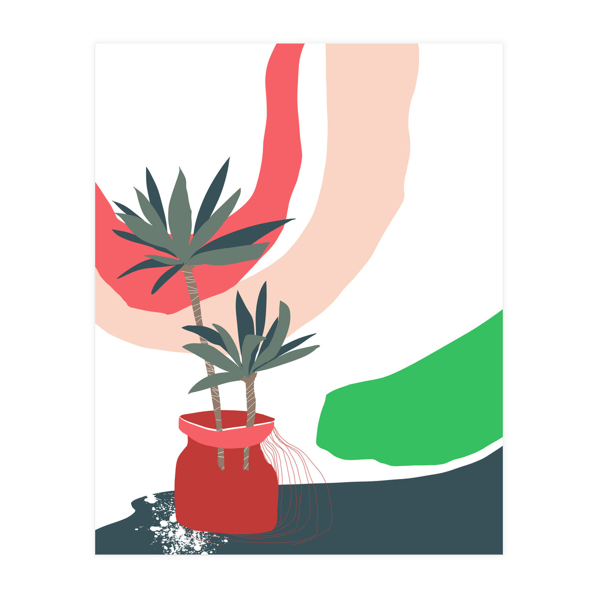 window sill plants (Print Only)