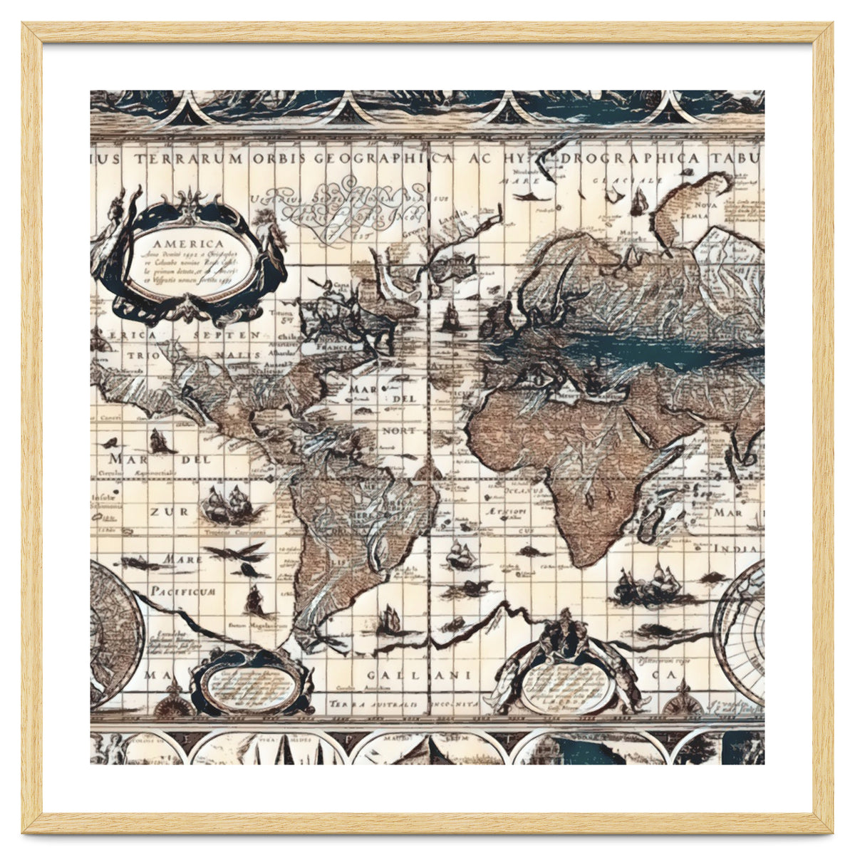 Antique Mapa Mundi revisited