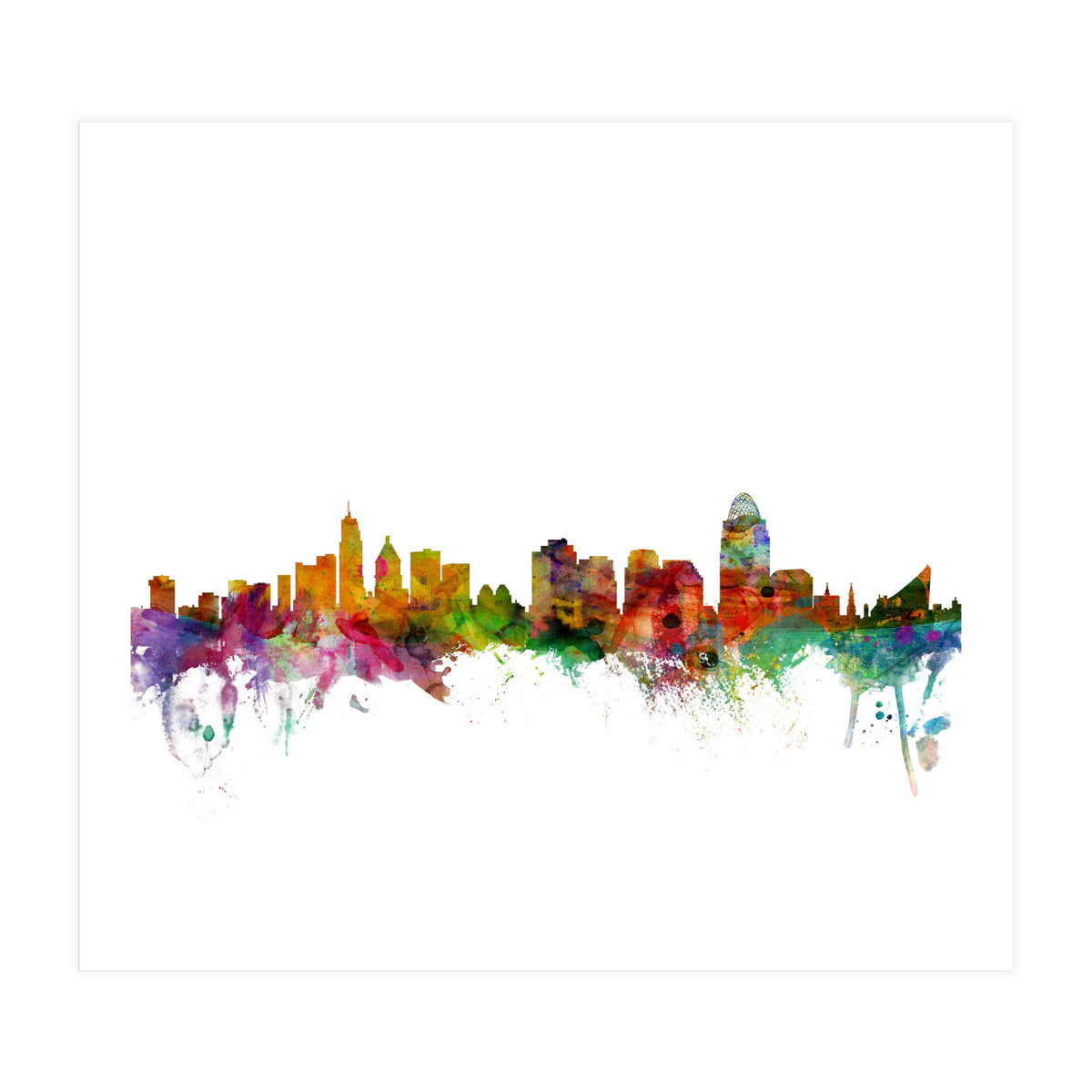 Cincinnati Ohio Skyline (Print Only)